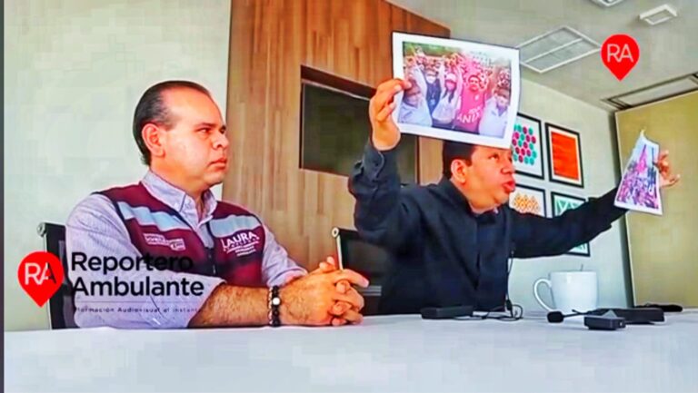 La coalición "Juntos Haremos Historia" denunciará a Movimiento Ciudadano por presunta Violencia de Género y a Fuerza x México por la violación de las medidas sanitarias durante sus cierres de campaña, según informaron Luis Roldán Carrillo y Rubén Darío, vocero y asesor de la campaña de Laura Beristain Navarrete, candidata a la presidencia municipal de Solidaridad en el proceso electoral de Quintana Roo.