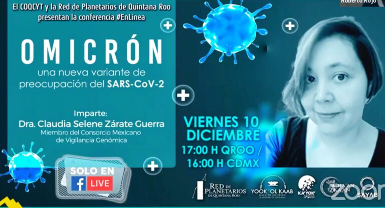 CONFERENCIA: ÓMICRON, ¿DE QUE SE TRATA ÉSTA VARIANTE?