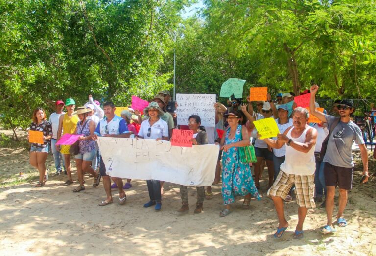 ROMPEN CERCO DE CORASOL DURANTE PROTESTA EN PUNTA ESMERALDA