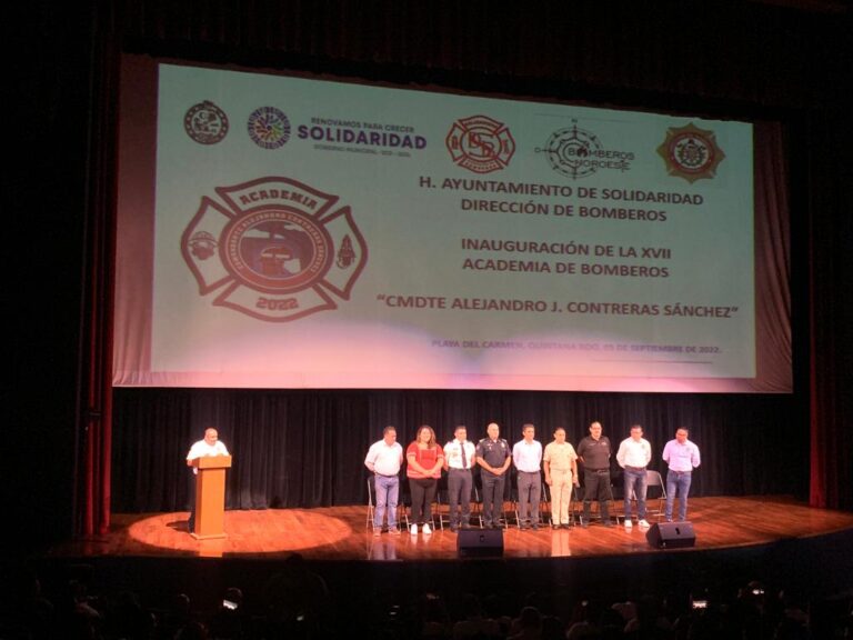 INAUGURAN XVII ACADEMIA DE BOMBEROS EN PLAYA DEL CARMEN