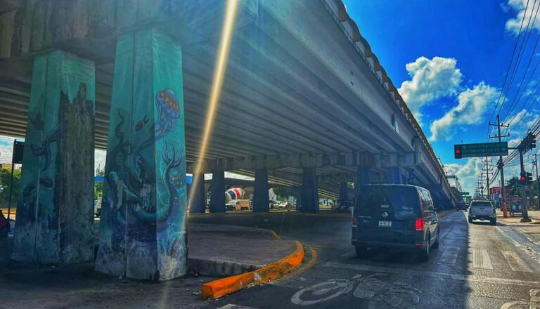 DESAPARECEN MURALES EN “BAJOPUENTES” DE PLAYA DEL CARMEN