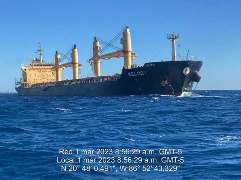 REITERAN RIESGOS POR TRASLADO DE BALASTRO CUBANO DESDE PUERTO MORELOS