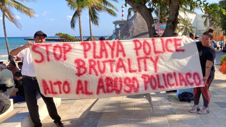 PROTESTAN CONTRA ABUSOS POLICIACOS ESTATALES Y MUNICIPALES