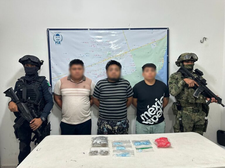 IMPONEN EL ÓRDEN EN TULUM: Detienen a 3 presuntos vendedores de droga