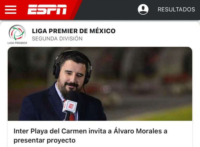 *El comentarista de ESPN respondió que estudiará la propuesta del equipo de Liga Premier