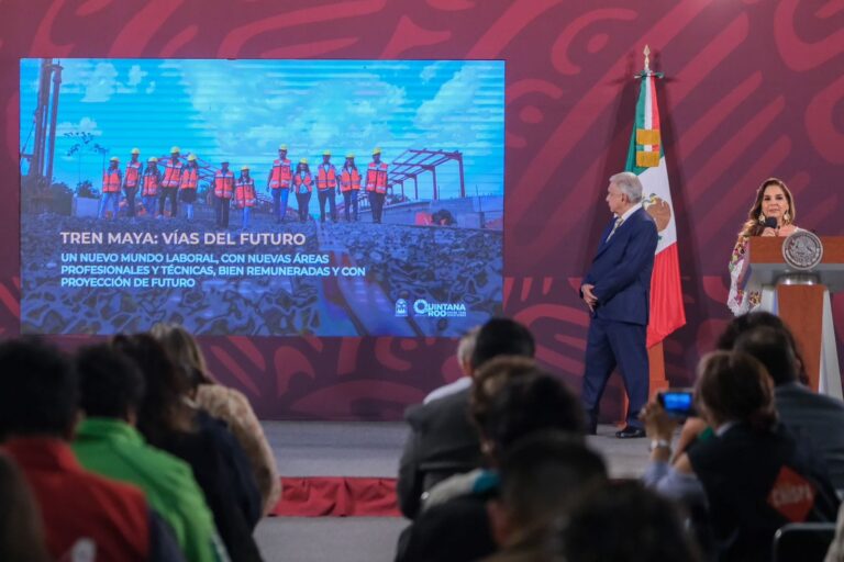 • ‘’El Tren Maya son las vías de la educación para las y los jóvenes, para cortar las brechas de desigualdad’’, señaló