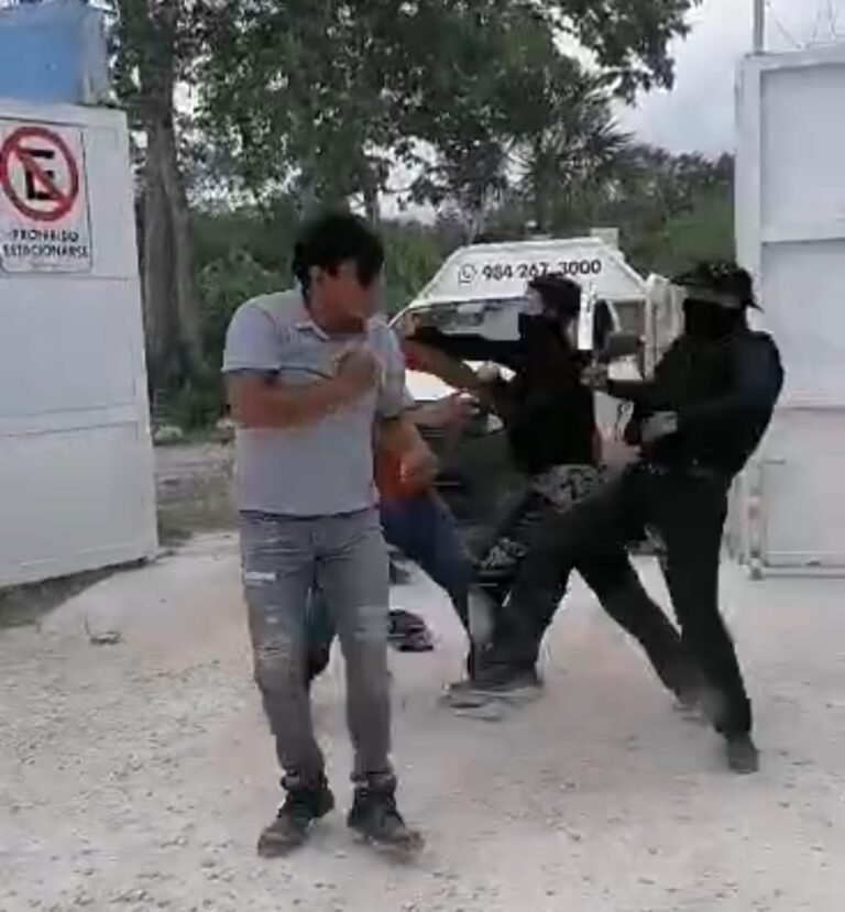 REVIENTAN PROTESTA DE EMPLEADOS DE GAS TOMZA EN PLAYA DEL CARMEN