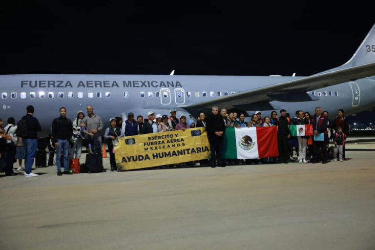 CONCLUYE REPATRIACIÓN DE MEXICANOS EN ISRAEL
