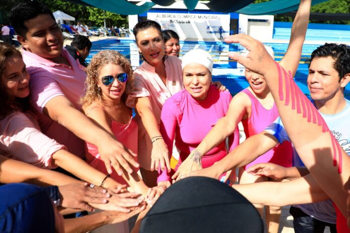 • Se trata de un espacio especialmente habilitado de la alberca olímpica de la Unidad Deportiva de la Riviera Maya para mejorar la movilidad y calidad de vida de quienes han sufrido cáncer de mama
