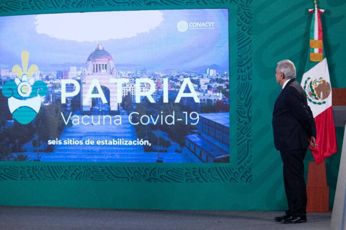 VACUNA PATRIA CONTRA COVID-19 ESTARÁ DISPONIBLE A FINALES DE NOVIEMBRE: LÓPEZ OBRADOR