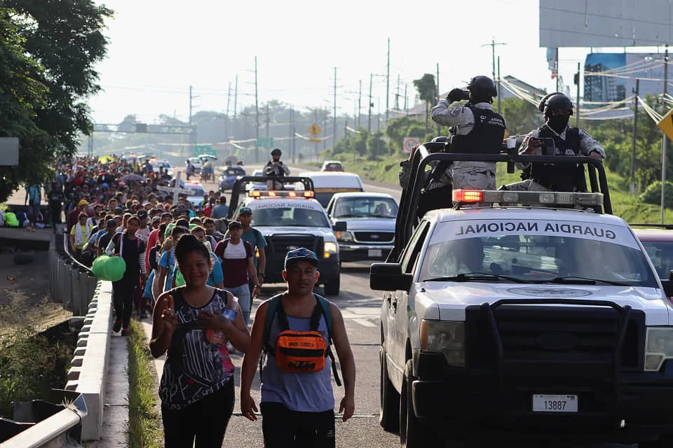 1.200 MIGRANTES SALEN DESDE EL SUR MEXICANO PARA UNIRSE A CARAVANA