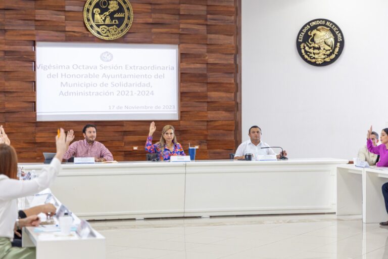 • Ley de Ingresos del municipio de Solidaridad será por 3 mil 685 millones de pesos para el ejercicio fiscal 2024