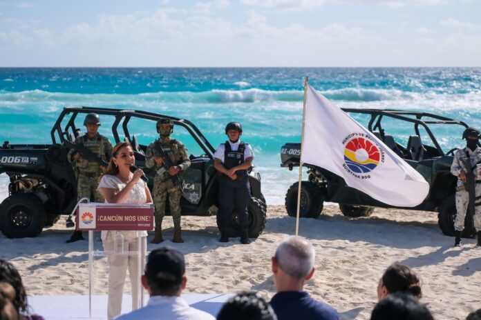 -La Gobernadora Mara Lezama afirmó que con el trabajo coordinado se fortalece la seguridad y se avanza en la construcción de la paz