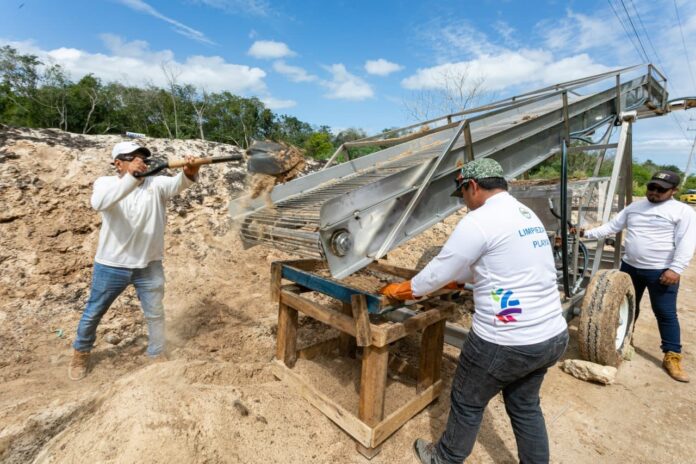 • En un año se recuperaron 6 playas con más de 2 mil 910 toneladas de arena obtenidas de la recolección de más de 26 mil 340 toneladas de sargazo