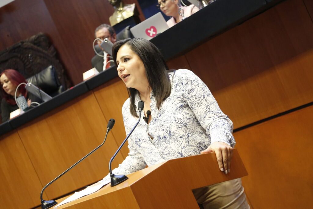 DENUNCIA MAYULI MARTÍNEZ USO ELECTORERO DE PROGRAMAS SOCIALES ANTE EL SENADO