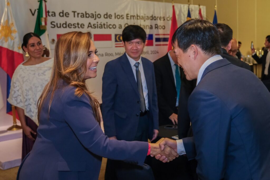 EMBAJADORES DEL SUDESTE ASIÁTICO EXPLORAN ÁREAS DE NEGOCIOS EN QUINTANA ROO