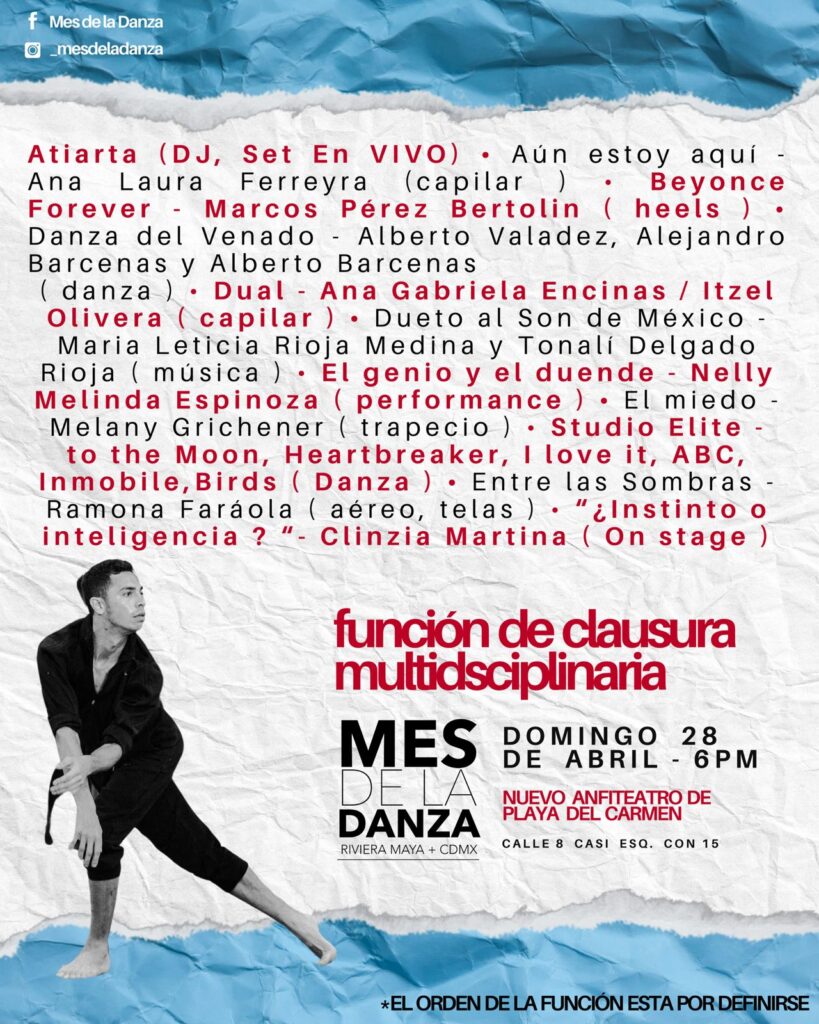 MÁS DE 150 ARTISTAS EN CLAUSURA DEL MES DE LA DANZA