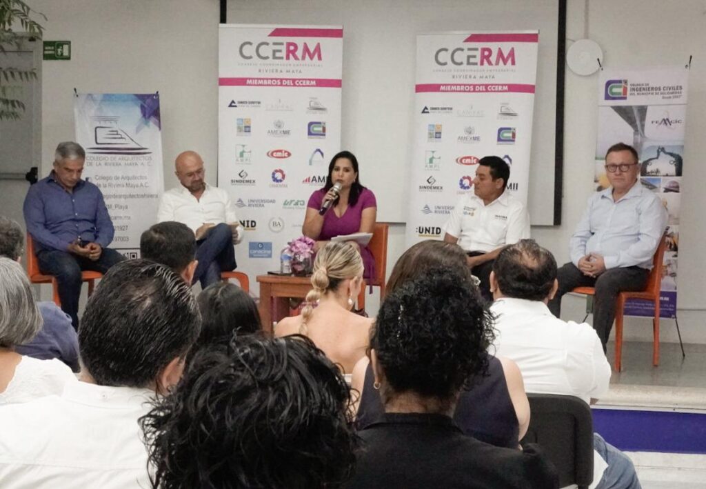 PRESENTA MAYULI MARTÍNEZ PROPUESTAS ANTE EMPRESARIOS DE LA RIVIERA MAYA