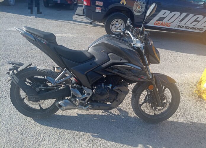 RECUPERAN MOTO ROBADA, TRAS DENUNCIA CIUDADANA