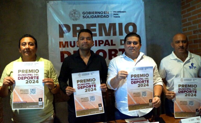 PRESENTAN CONVOCATORIA PARA EL PREMIO MUNICIPAL DEL DEPORTE EN SOLIDARIDAD