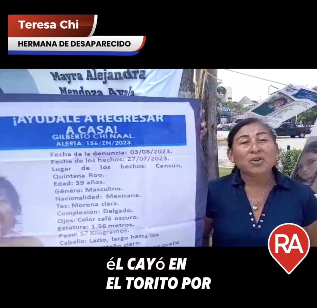 Protestan en Playa del Carmen familiares de desaparecidos