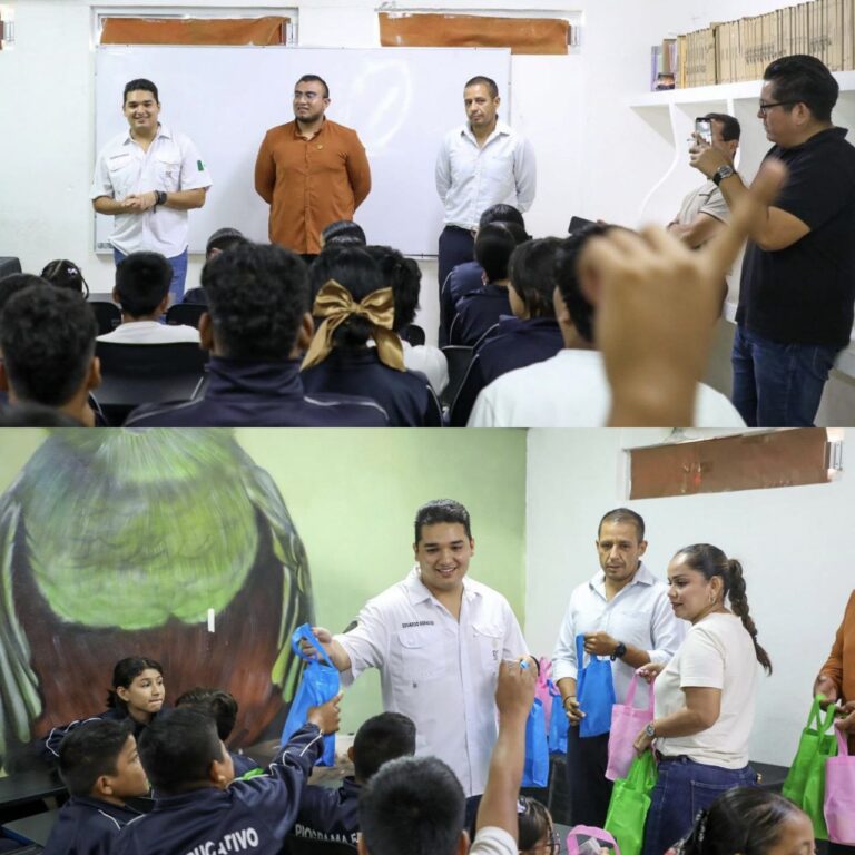 DIF Playa del Carmen entrega kits de higiene a alumnos de PAMAR