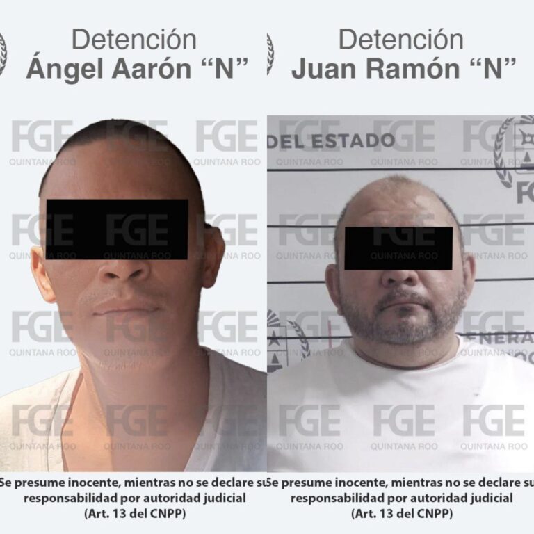 Captura FGE de Quintana Roo a dos implicados en un doble homicidio, entre ellos el de un empresario en Benito Juárez