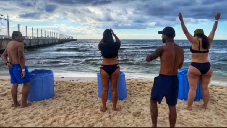 Retiran crioterapia ilegal en playas de Playa del Carmen tras denuncias ciudadanas