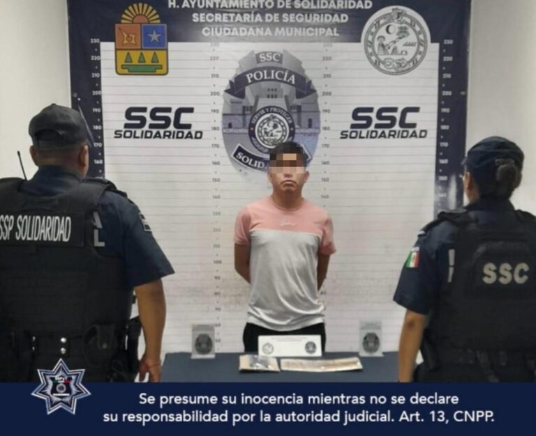 Detenido por violencia familiar en Villas del Sol