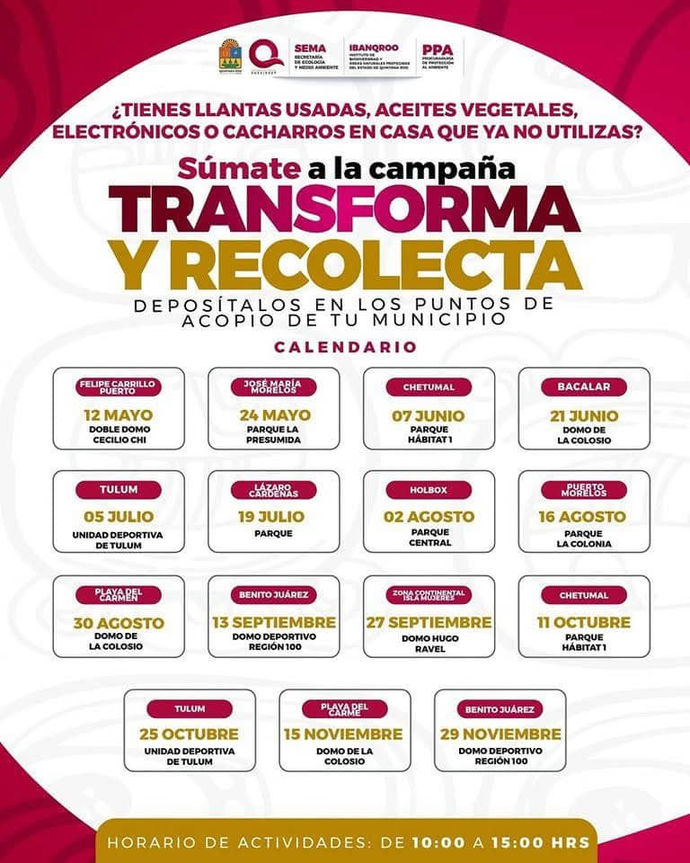 Inicia SEMA campaña de acopio de residuos “Transforma y Recolecta”