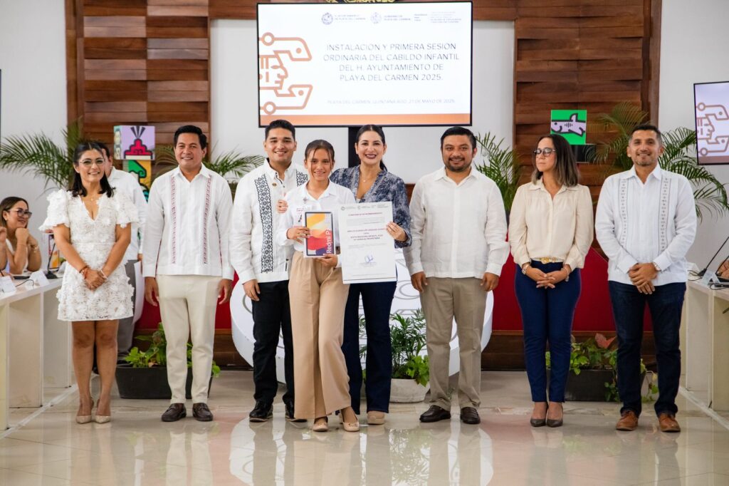 Con Estefanía Mercado, la niñez tiene voz y voto: instalan el Cabildo Infantil 2025 en Playa del Carmen
