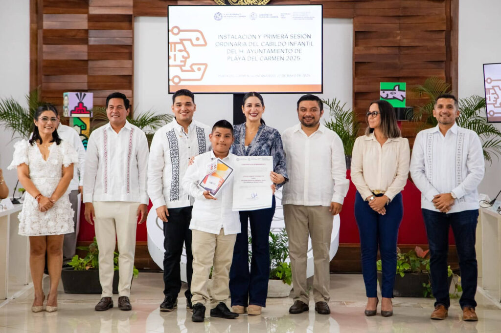 Con Estefanía Mercado, la niñez tiene voz y voto: instalan el Cabildo Infantil 2025 en Playa del Carmen
