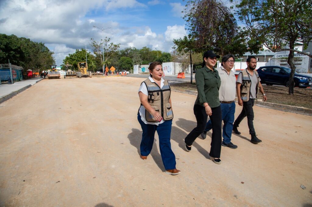 Estefanía Mercado impulsa repavimentación de la Avenida 115; más movilidad, seguridad y bienestar para 72 mil habitantes de Playa del Carmen