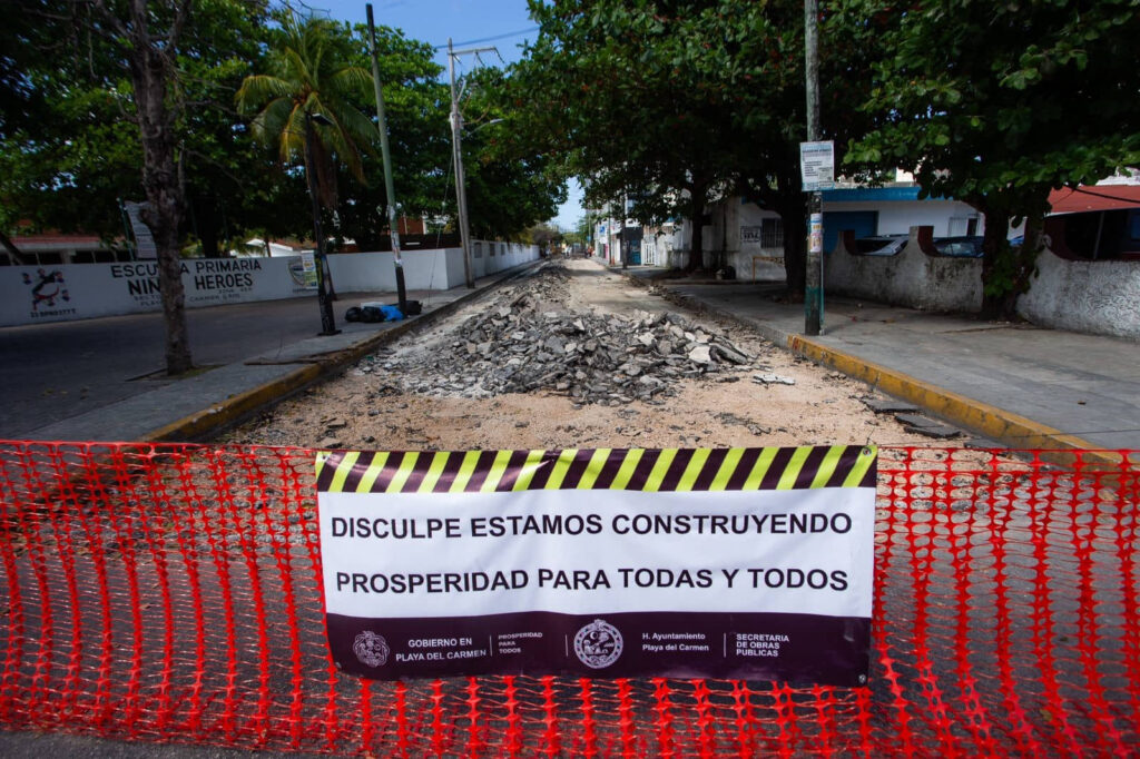 Estefanía Mercado arranca repavimentación histórica en el Centro de Playa del Carmen con inversión superior a 19.9 millones de pesos