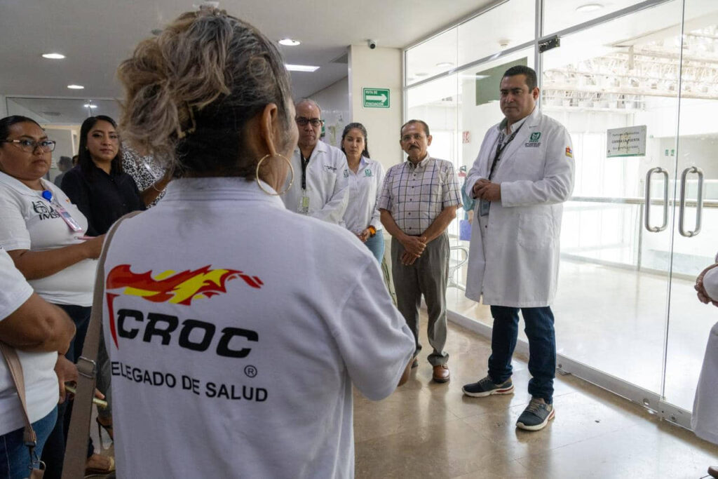 Realiza CROC e IMSS Quintana Roo recorrido en el Hospital General de Zona número 18 en Playa del Carmen