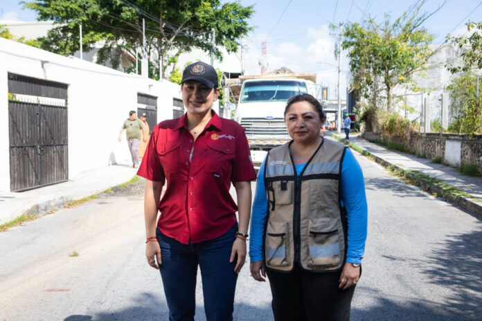 Gobierno de Estefanía Mercado realiza histórica inversión para seguir mejorando las vialidades en el Centro de Playa del Carmen