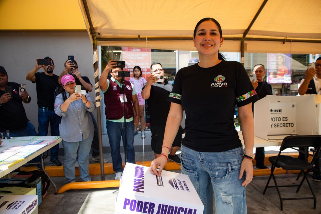 Hoy el pueblo de México está haciendo historia, Estefanía Mercado invita a las y los playenses a participar en la elección del Poder Judicial