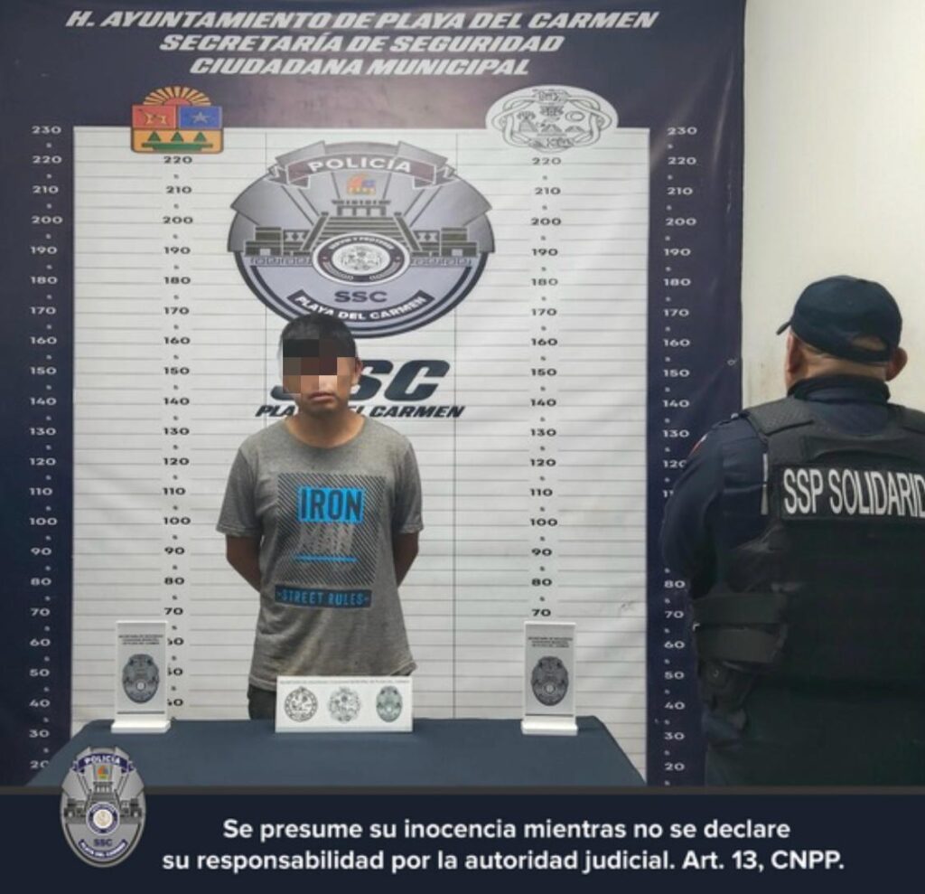 Detienen a presunto implicado en violencia familiar en Invasión Bali, Playa del Carmen