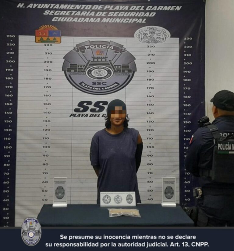 Detienen a mujer por presunto delito de lesiones en Playa del Carmen