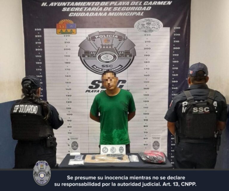 Detienen a joven tabasqueño por narcomenudeo en la Colosio