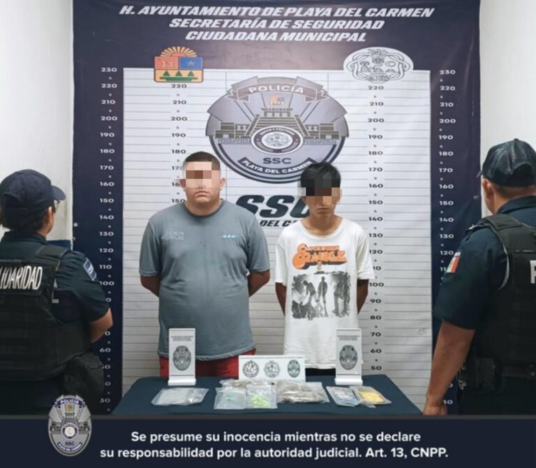 En la colonia Ejido, detienen a dos por delitos contra la salud