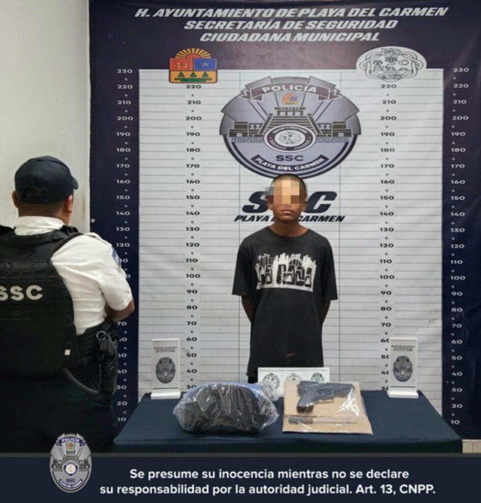 Realizan tres detenciones por diversos delitos en Playa del Carmen
