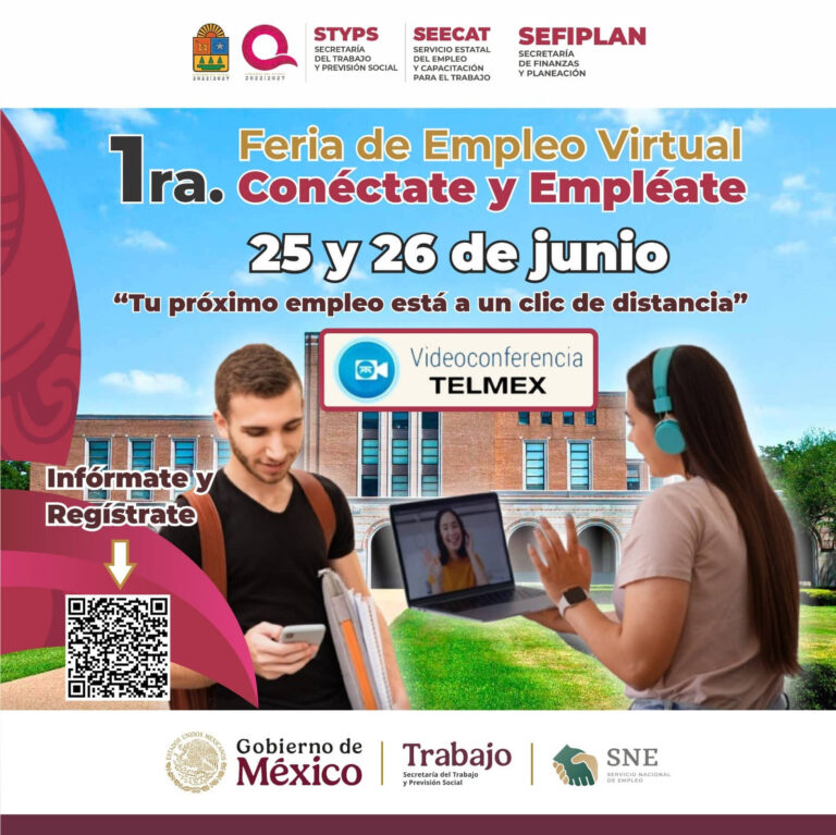 Realizará la STyPS por primera vez la Feria de Empleo Virtual “Conéctate y Empléate”