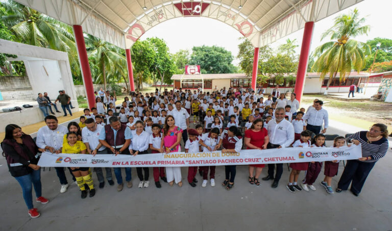 Impulsa Gobierno estatal proyecto de 1,109 domos para escuelas pública