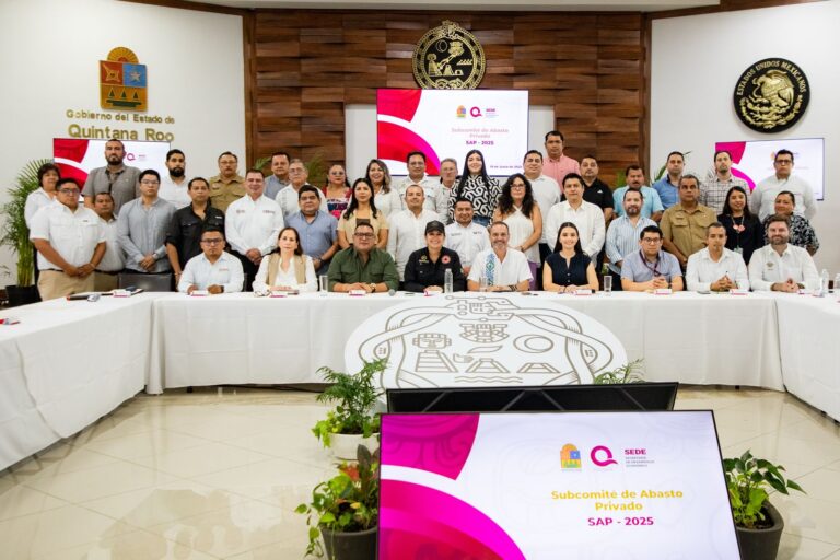 Instalan en Playa del Carmen el Subcomité de Abasto Privado 2025 para garantizar el suministro durante contingencias en Quintana Roo