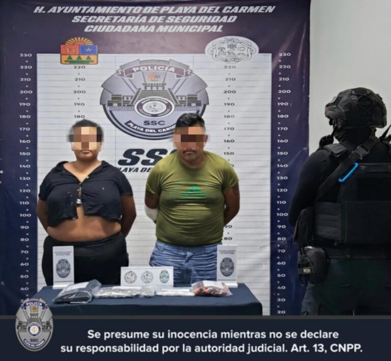 Cae dúo con narcóticos en Nuevo Noh Bec
