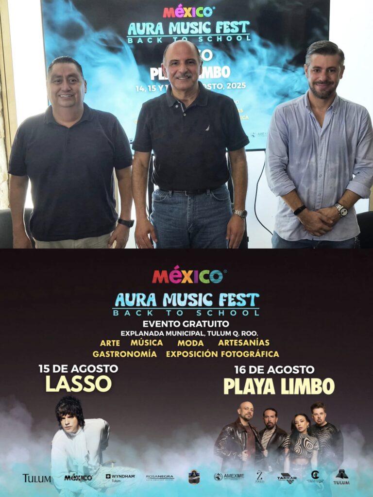 Aura Music Fest “Back To School” llegará a Tulum con Playa Limbo y Lasso como invitados especiales