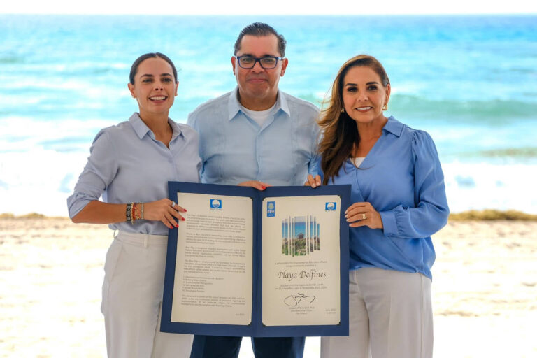 Quintana Roo reafirma su liderazgo ambiental con 49 banderas Blue Flag en Cancún para la Temporada 2025-2026: Mara Lezama