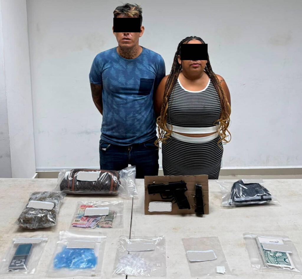 Autoridades detienen a cuatro personas con drogas y armas de fuego en Benito Juárez