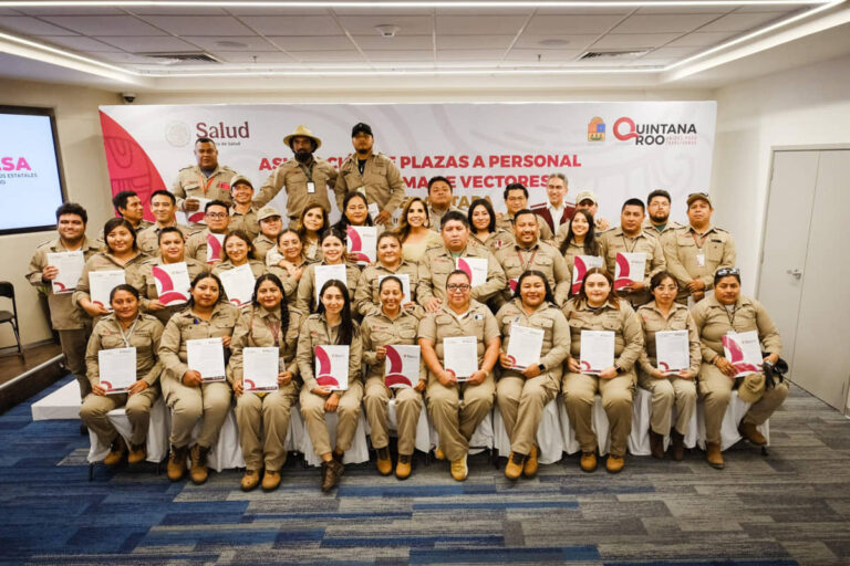 39 bases laborales entregadas a trabajadores del Programa de Vectores de Salud Estatal